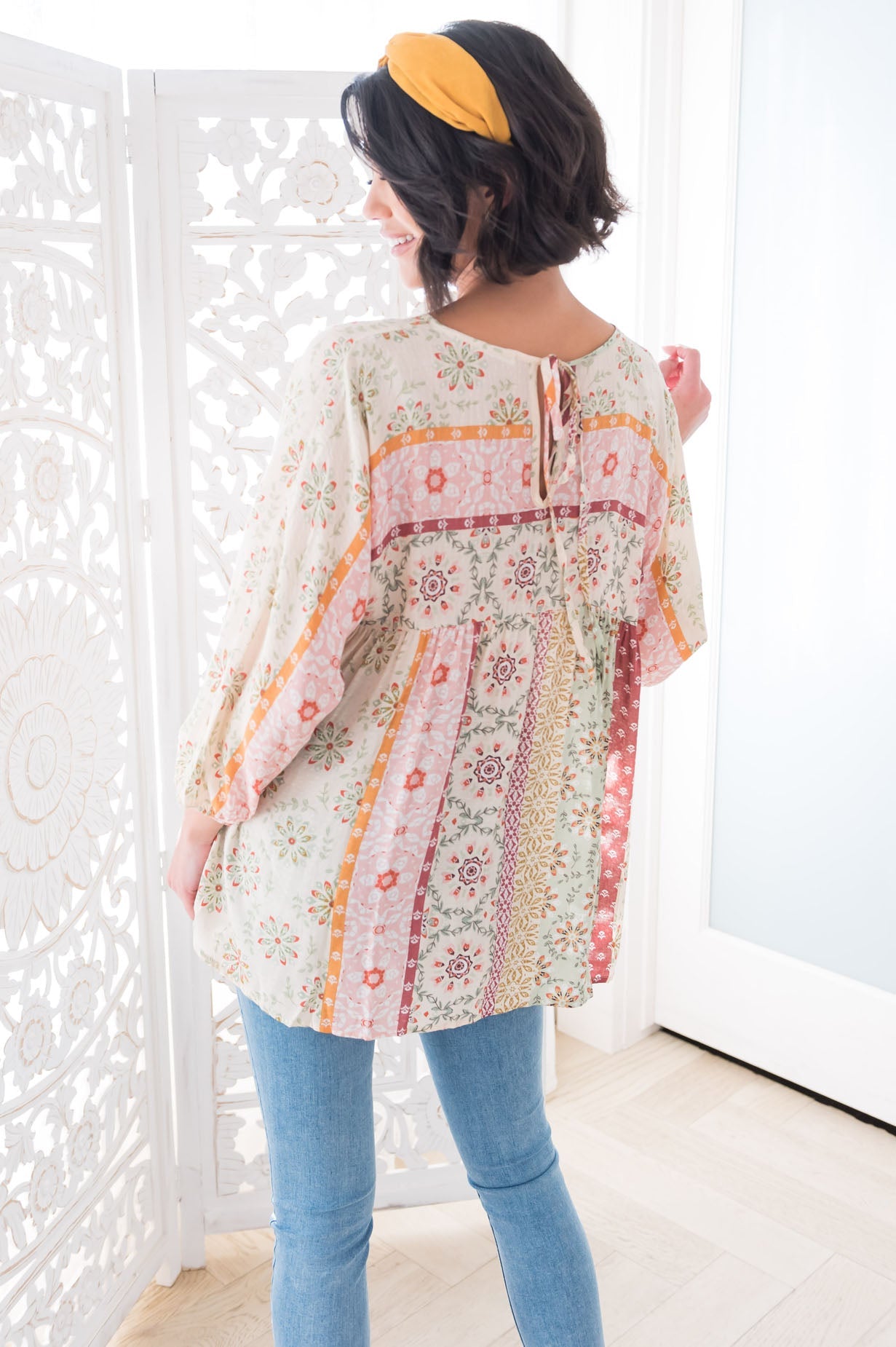 Just Fine By Me Modest Blouse