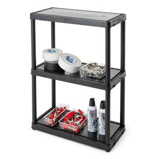 GRACIOUS LIVING Light Duty Storage Shelving Unit Organizers 3 Shelf (3 Pack) 3 x 91019MAXIT-1C-54