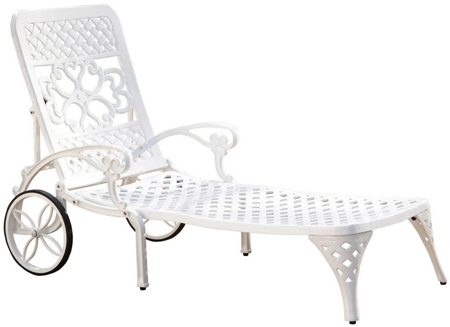 Sanibel White Outdoor Chaise Lounge