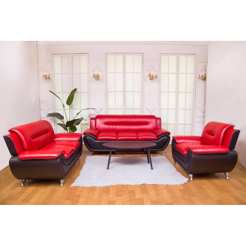 Greatime leatherette sofa and Love seat 2 piece Sets