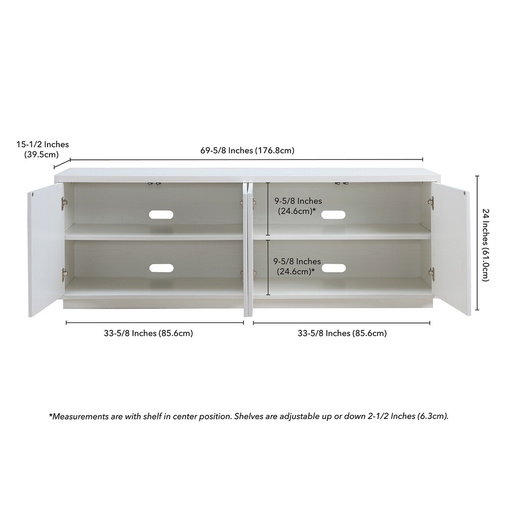 Hanson Rectangular TV Stand for TV's up to 75\