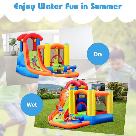 Costway 56297043 6 in 1 Water Park Bounce House fo...