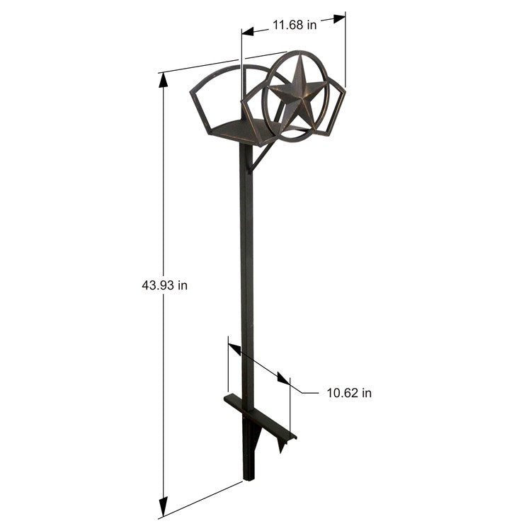 Liberty Garden Star 125' Metal Hose Stand - Bronze