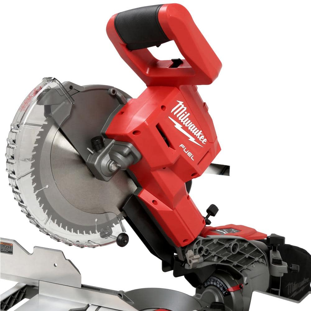 Milwaukee M18 FUEL 18V Lithium-Ion Brushless 10 in. Cordless Dual Bevel Sliding Compound Miter Saw with 8-1/4 in. Table Saw 2734-20-2736-20