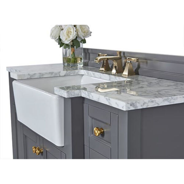 Adeline Sapphire 48-Inch Vanity Console with Farmhouse Sink