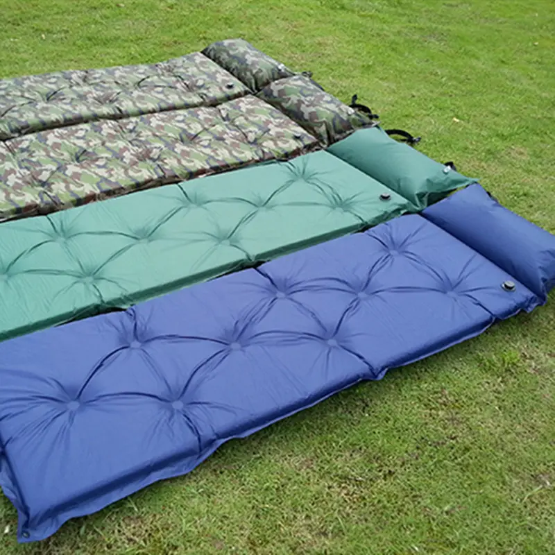 Outdoor Carries Lightweight Wholesale Inflating Camping Hiking Sleeping Mat Pad Waterproof Mattress