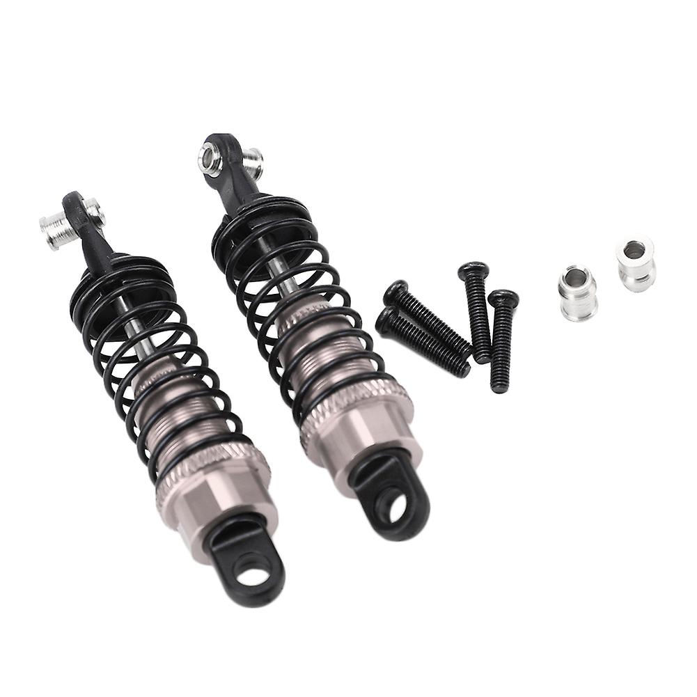 2pcs Aluminum Alloy Shock Absorber Damper A580018 Fit For Wltoys A959 1/18 Rc Cartitanium Color