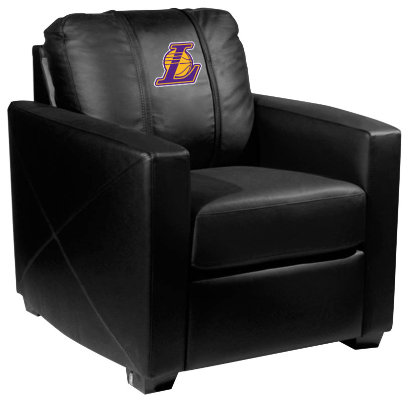 Los Angeles Lakers Secondary Stationary Club Chair Commercial Grade Fabric   Contemporary   Armchairs And Accent Chairs   by DreamSeats LLC  Houzz