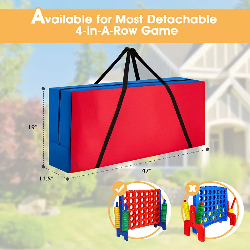 Giant Carry Storage Bag for 4 in a Row Game with Durable Zipper