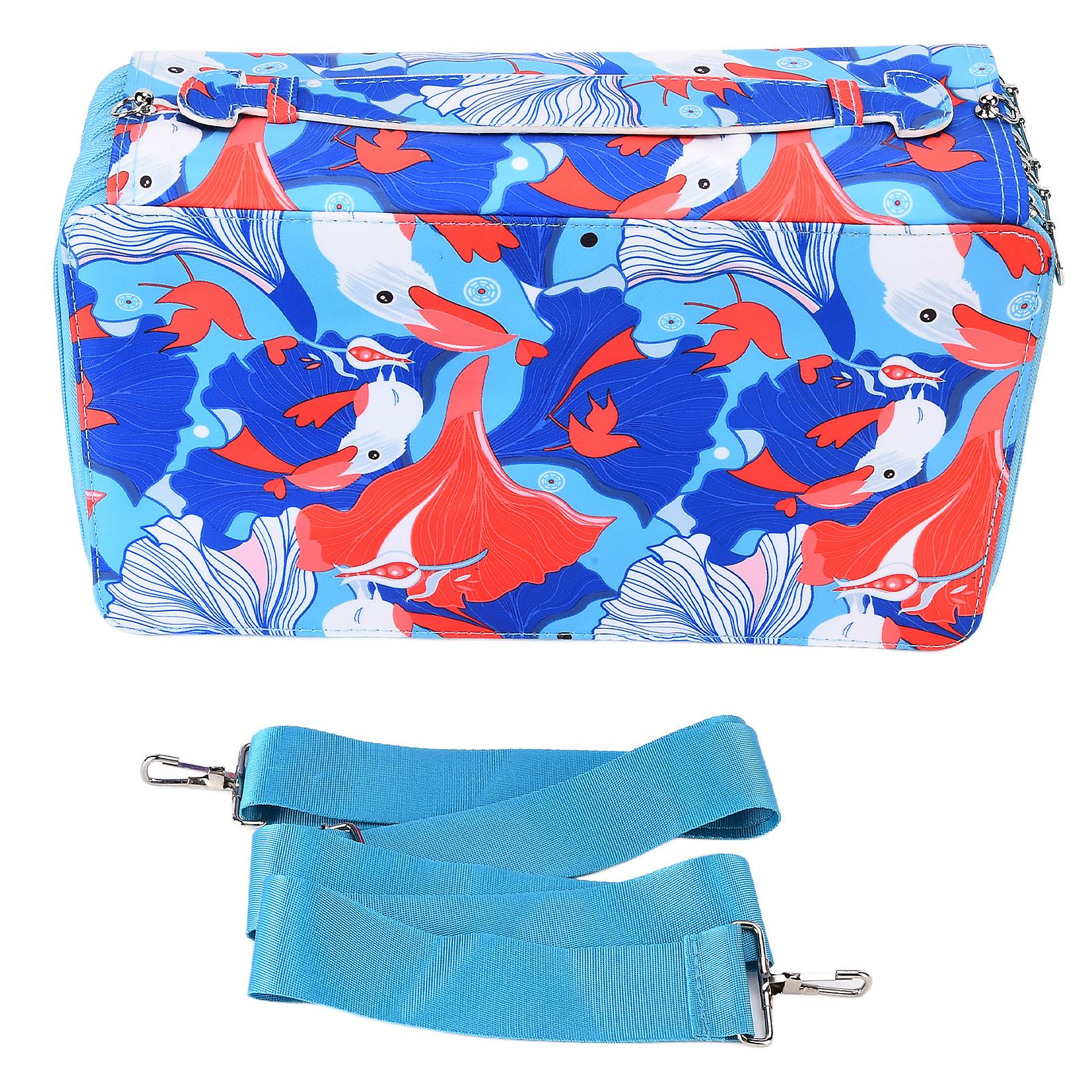 Pencil Case Large Capacity 300 Slots Exquisite Craftsmanship Wear Resistant Lightweight Portable Rose Pencil Caseblue Bird