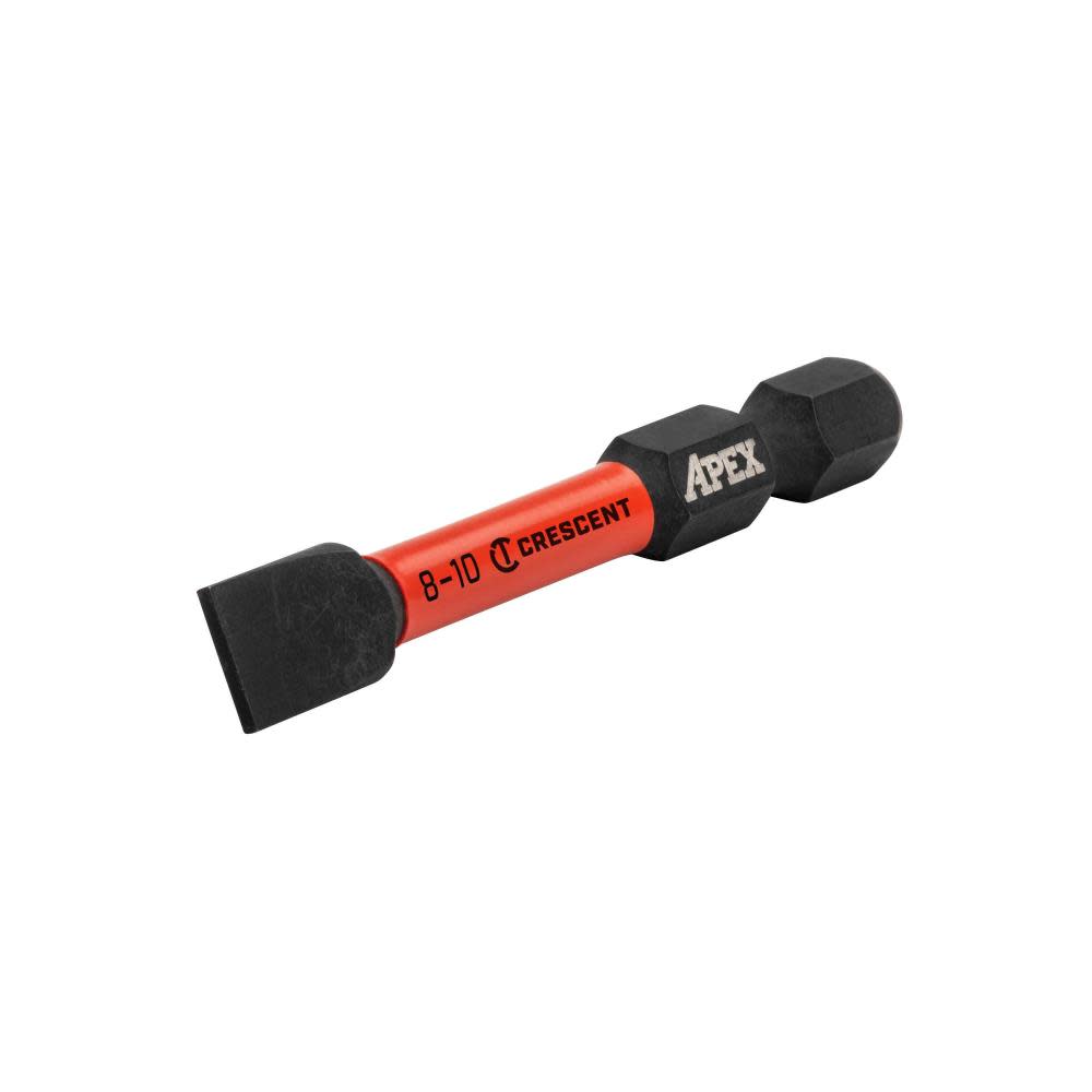 CRESCENT APEX Slotted Vortex Impact Power Bit 8-10 x 2 ;