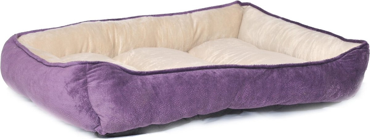 HappyCare Textiles Rectangle Ultra-Soft Bolster Cat and Dog Bed