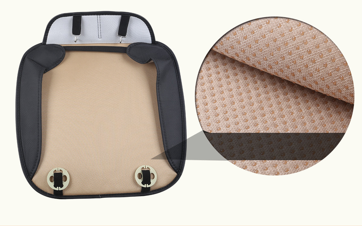 Edealyn F-002 Series Ultra-Luxury PU Leather Vehicle Seat Cover (W20” x D20” and 0.4” in Thickness)， Single Piece