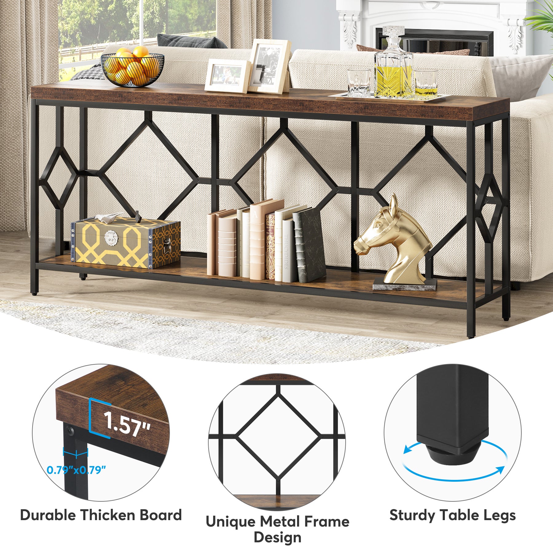 2-Tier Console Table, 71