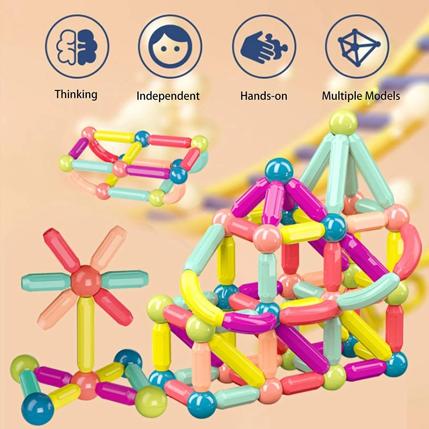 Mother's Day Sale - 49% OFF --- Magnetic Balls and Sticks Educational
