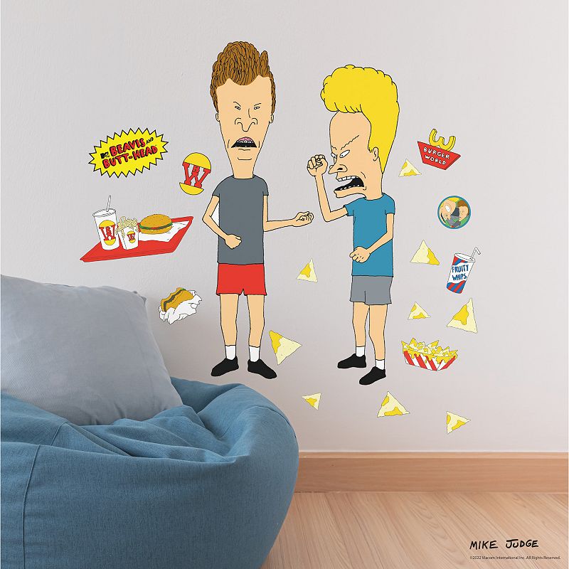 RoomMates Beavis and Butthead Peel and Stick Wall Decals