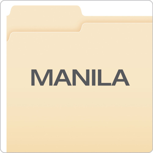 Pendaflex Manila File Folders， 1/3-Cut Tabs， Letter Size， 100/Box (75213)