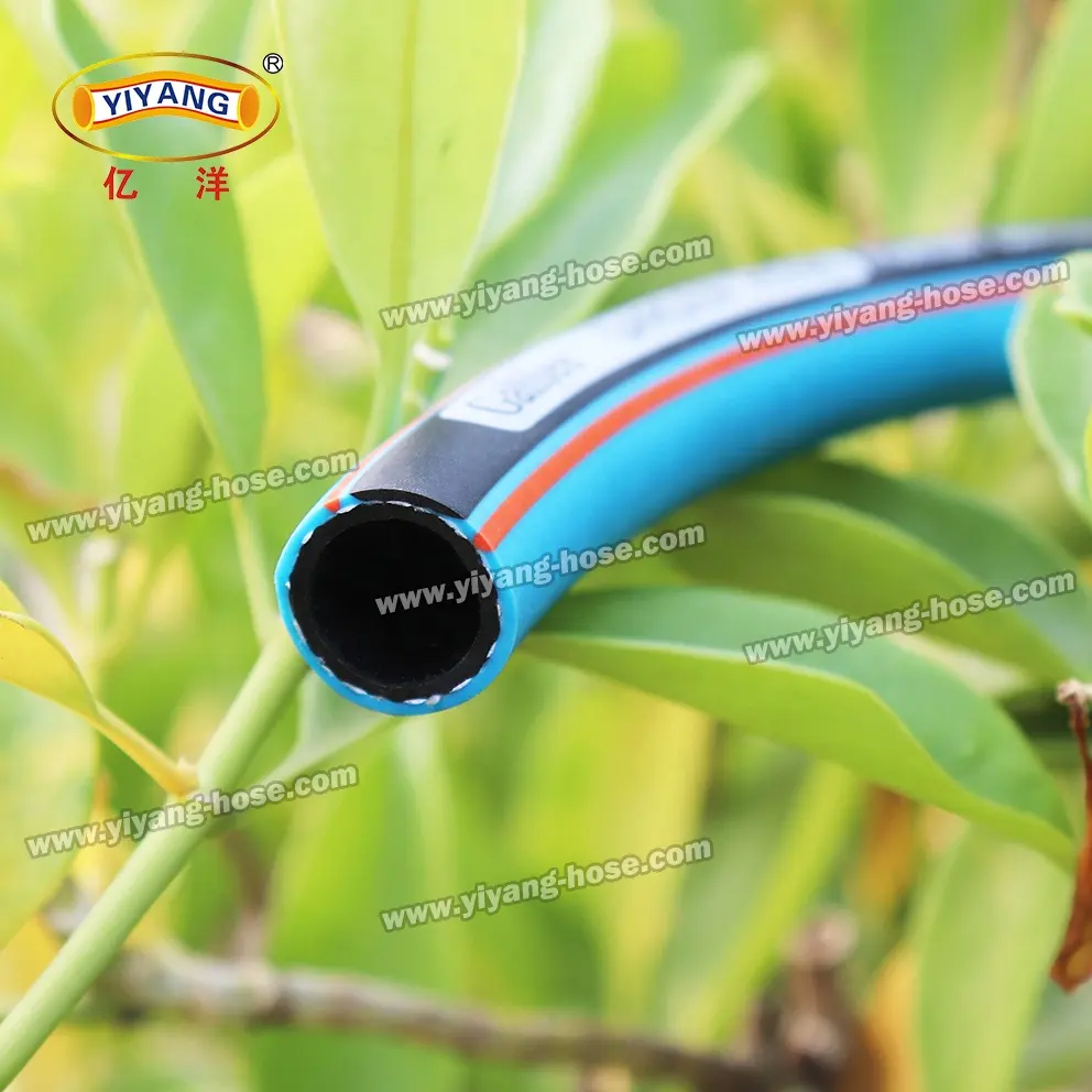 High Quality Material Hybrid PVC Flexible 5/8 3/4 150PSI WP PVC Garden Hose Pipe For Gardening