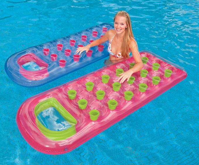 Intex 18-Pocket Suntanner Lounge Floating Lounger - (Set of 8) | 59895EP