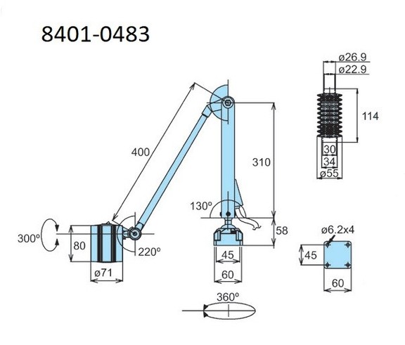 ABS Import Tools 6 WATT 400 X 310MM 110V LED BOLT ...