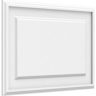 Ekena Millwork 58 in. x 24 in. x 16 in. Legacy Raised Panel White PVC Decorative Wall Panel WALP24X16X062LEG