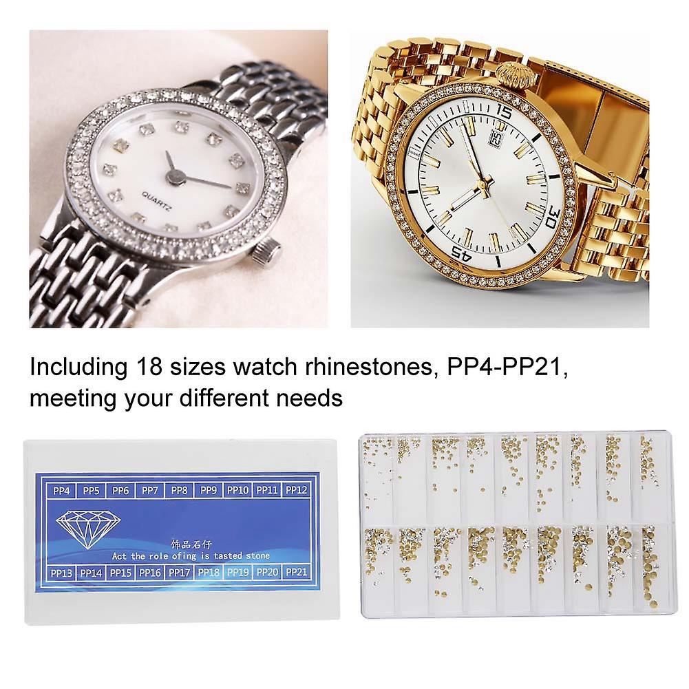 18 Sizes Watch Decoration Parts Spare Rhinestones Watch Repair Tool Accessories