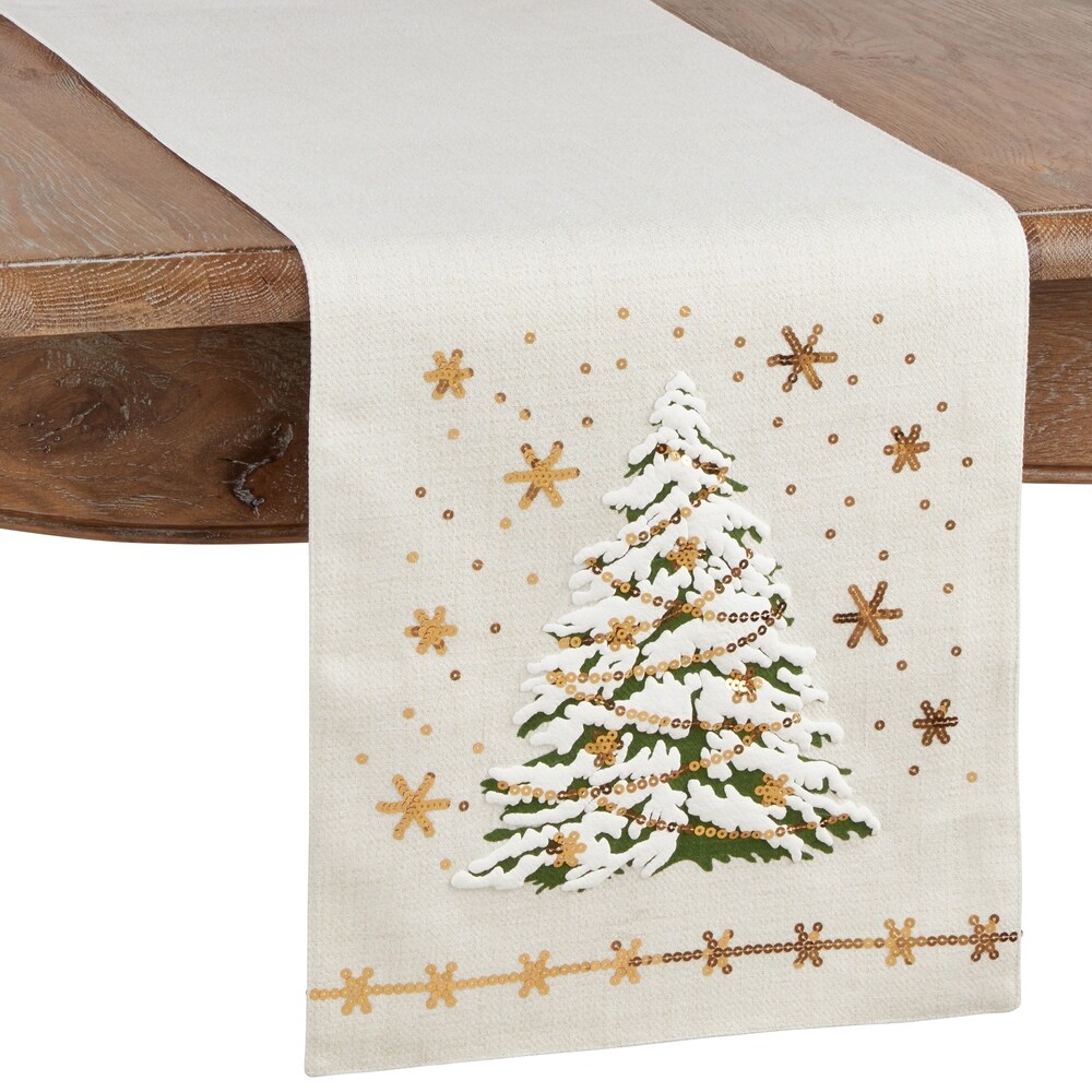 Table Runner with Christmas Tree Design   13\