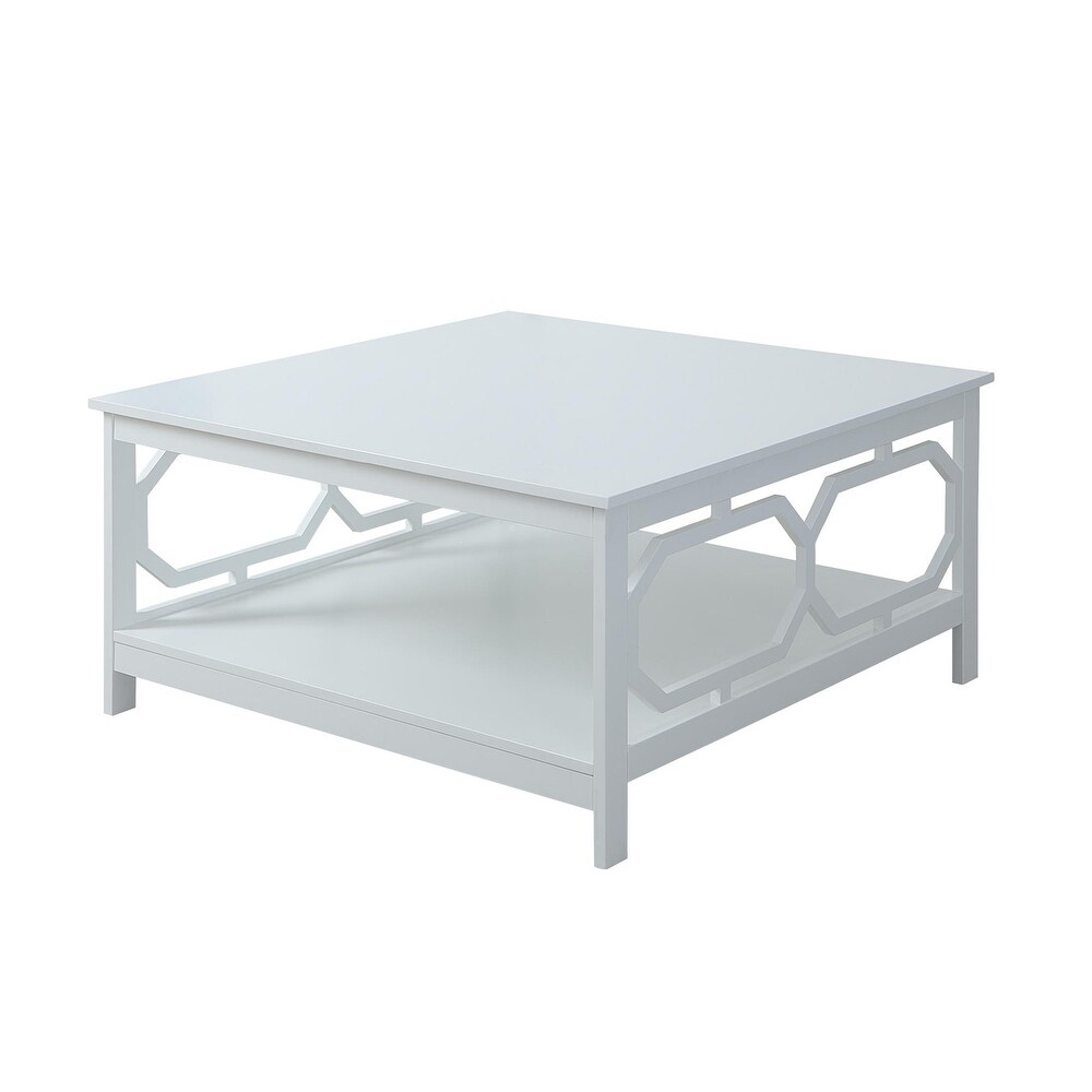 Convenience Concepts Omega Square 36 inch Coffee Table with Shelf