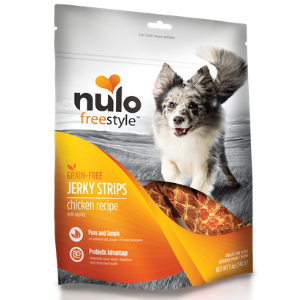 Nulo Freestyle Jerky Strips Chicken with Apples Dog Treat 5 oz.