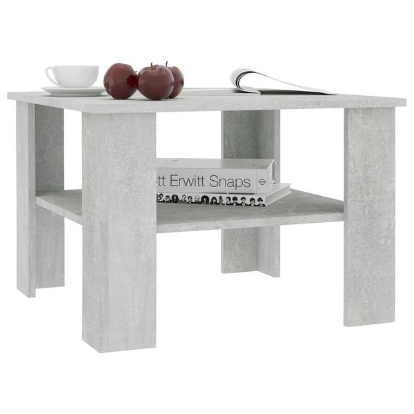 vidaXL Coffee Table Concrete Gray 23.6