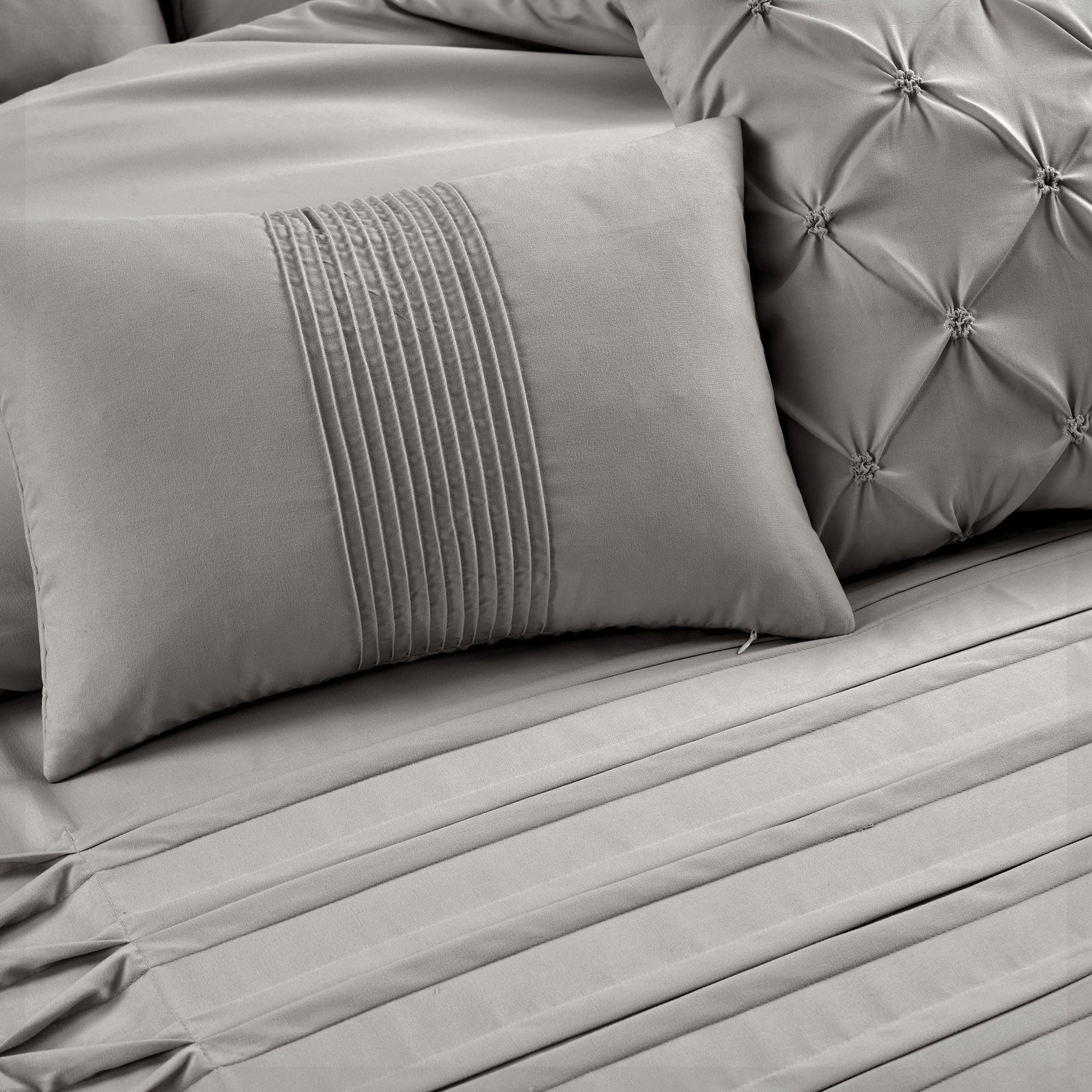 Arora Pleat 5 Piece Comforter Set