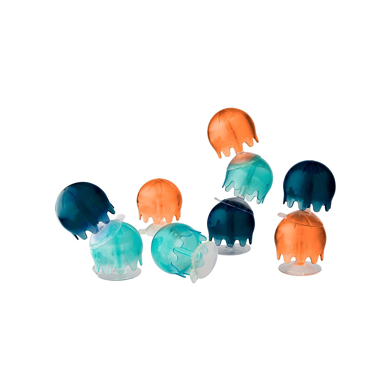 Jellies Suction Cups - Navy/Aqua/Orange by Boon