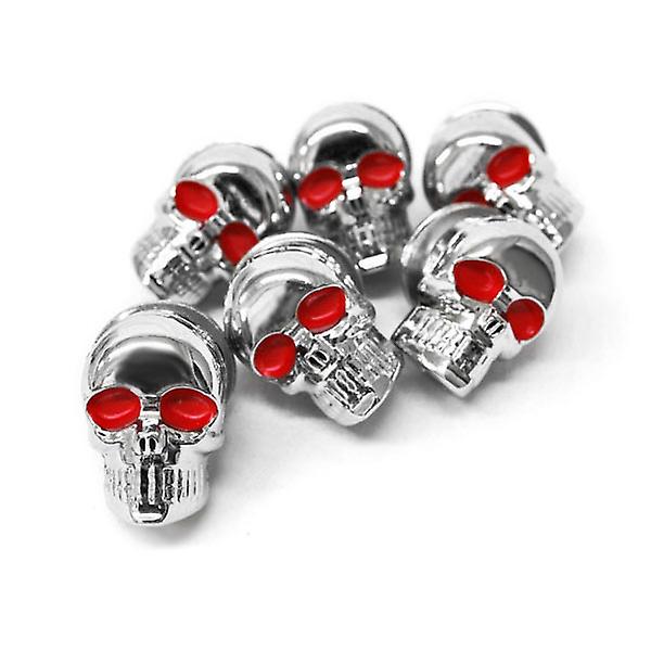 Custom Chrome Skeleton Skull Bolt Nuts Screws 6mm Compatible with Harley Davidson Softail Night Train Deluxe FLSTNI