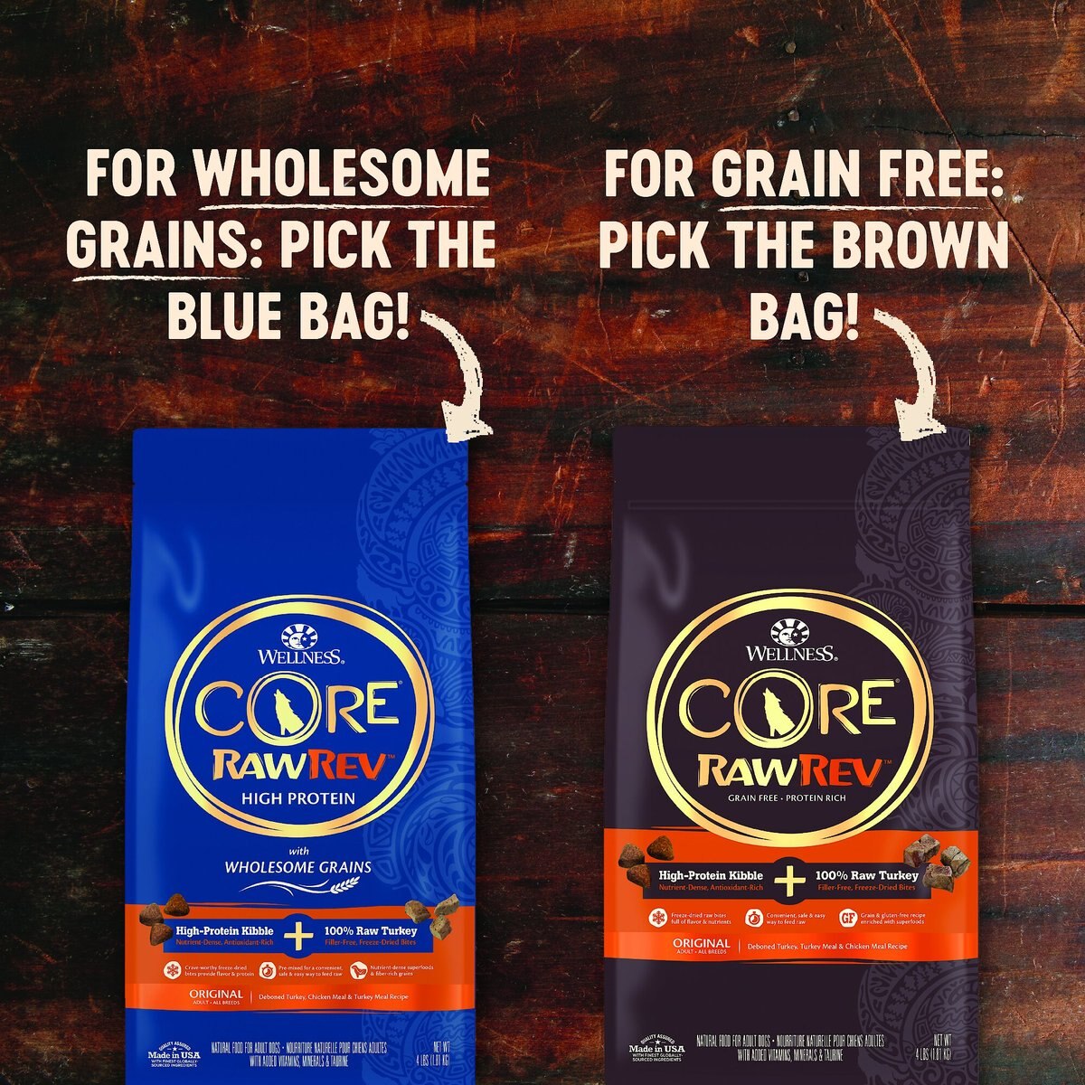 Wellness CORE RawRev Grain-Free Wild Game Recipe with Freeze Dried Lamb Dry Dog Food