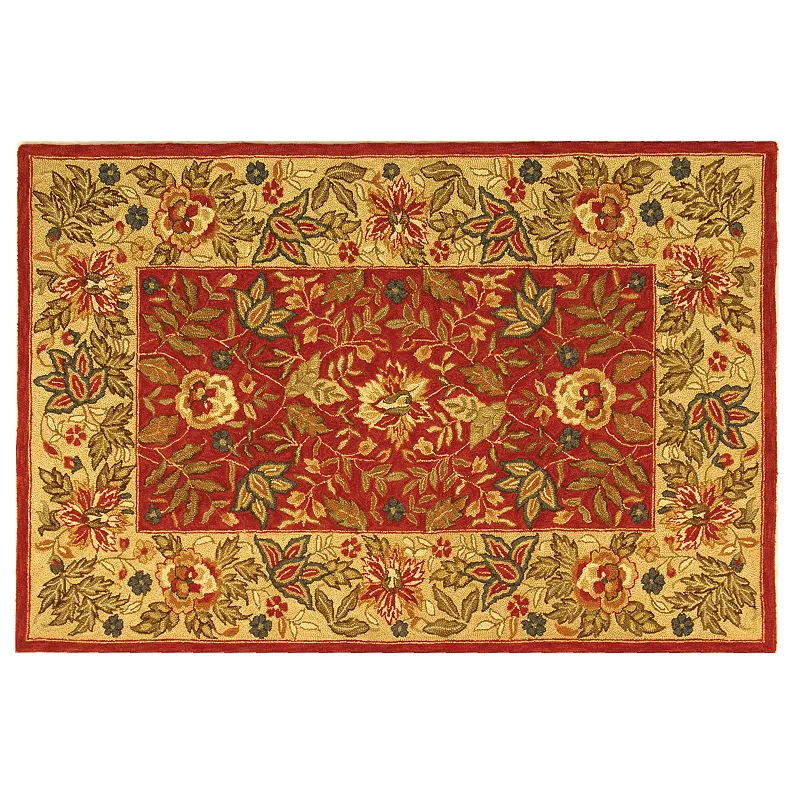 Safavieh Chelsea Floral Border Hand Hooked Wool Rug