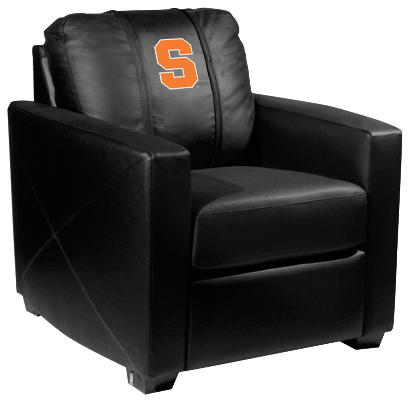 Syracuse Orangemen Stationary Club Chair Commercial Grade Fabric   Contemporary   Armchairs And Accent Chairs   by DreamSeats LLC  Houzz