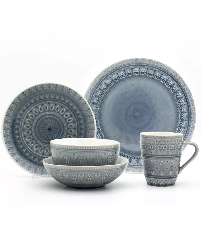 Euro Ceramica Fez 20 Piece Dinnerware Set