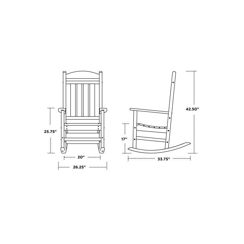 POLYWOOD Presidential 3-Piece Rocker Set