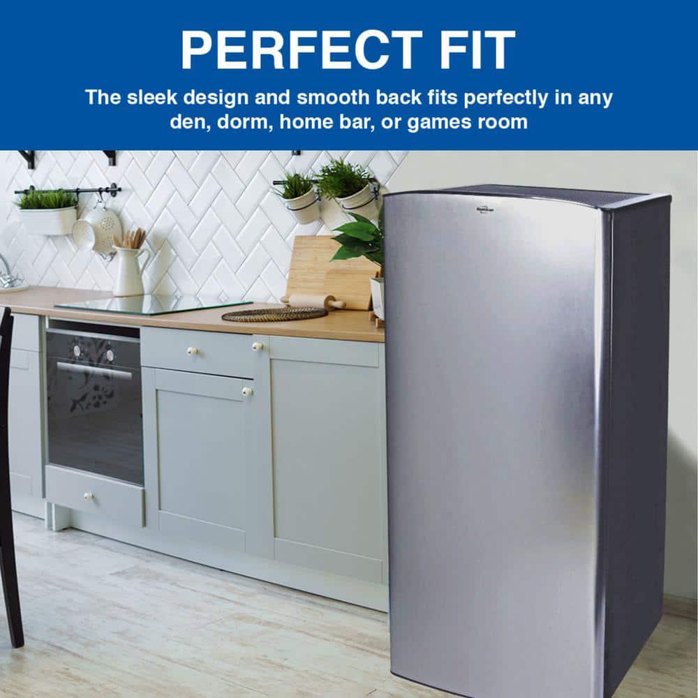 Koolatron Stainless Steel Compact Fridge with Freezer 62 cu ft