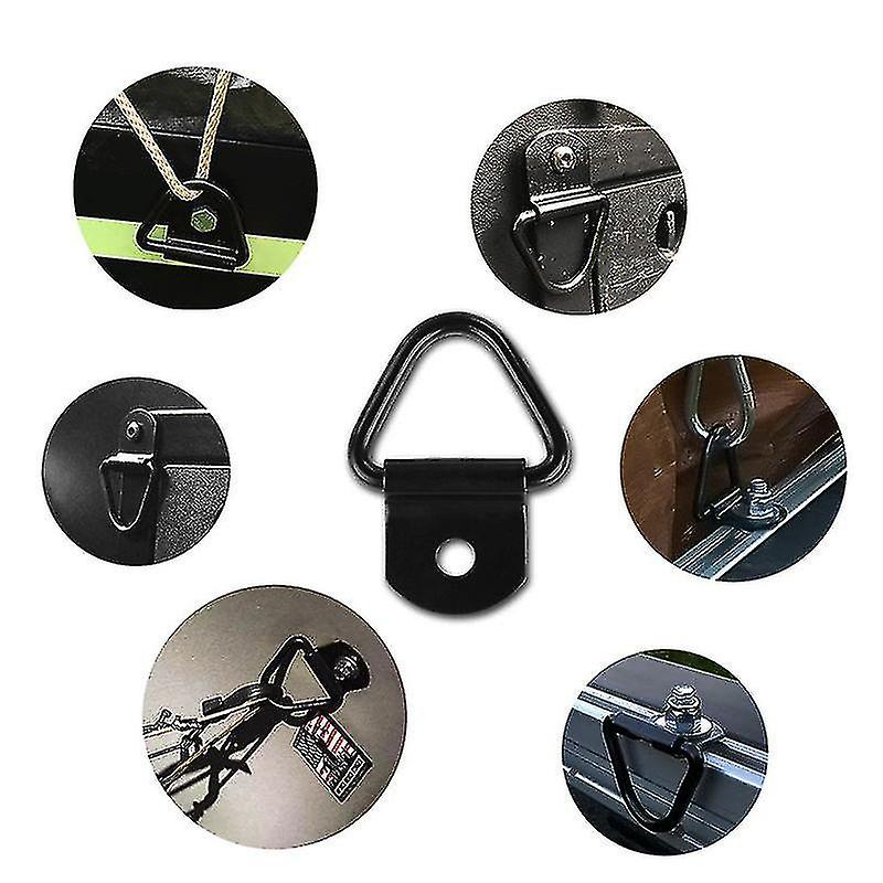 20pcs Hardware Buckle Screw Accessories Kayak Round D-ring Buckle Fishing Boat Elastic Rope Pull Buckle Backre