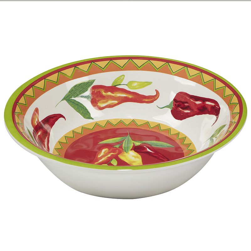 Certified International Red Hot 6-pc. Melamine All-Purpose Bowl Set