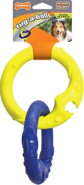 Nylabone Power Play Tug-a-Ball All-in-1 Tug and Ball Dog Toy