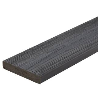 FORTRESS Infinity IS 1 in. x 6 in. x 8 ft. Cape Town Grey Composite Square Deck Boards (2-Pack) 243060804