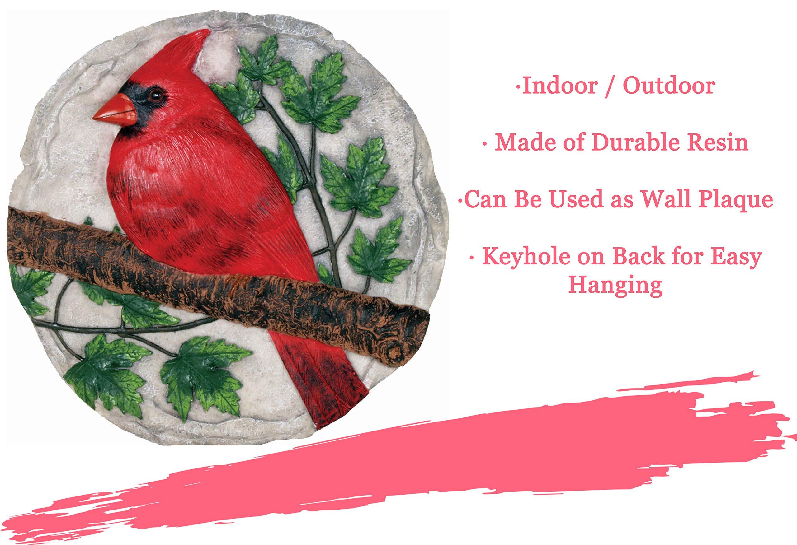 Red Cardinal Decorative Garden Stone