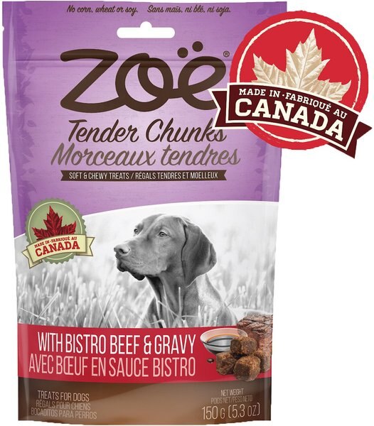 Zoe Tender Chunks Beef and Gravy Grain-Free Dog Treats