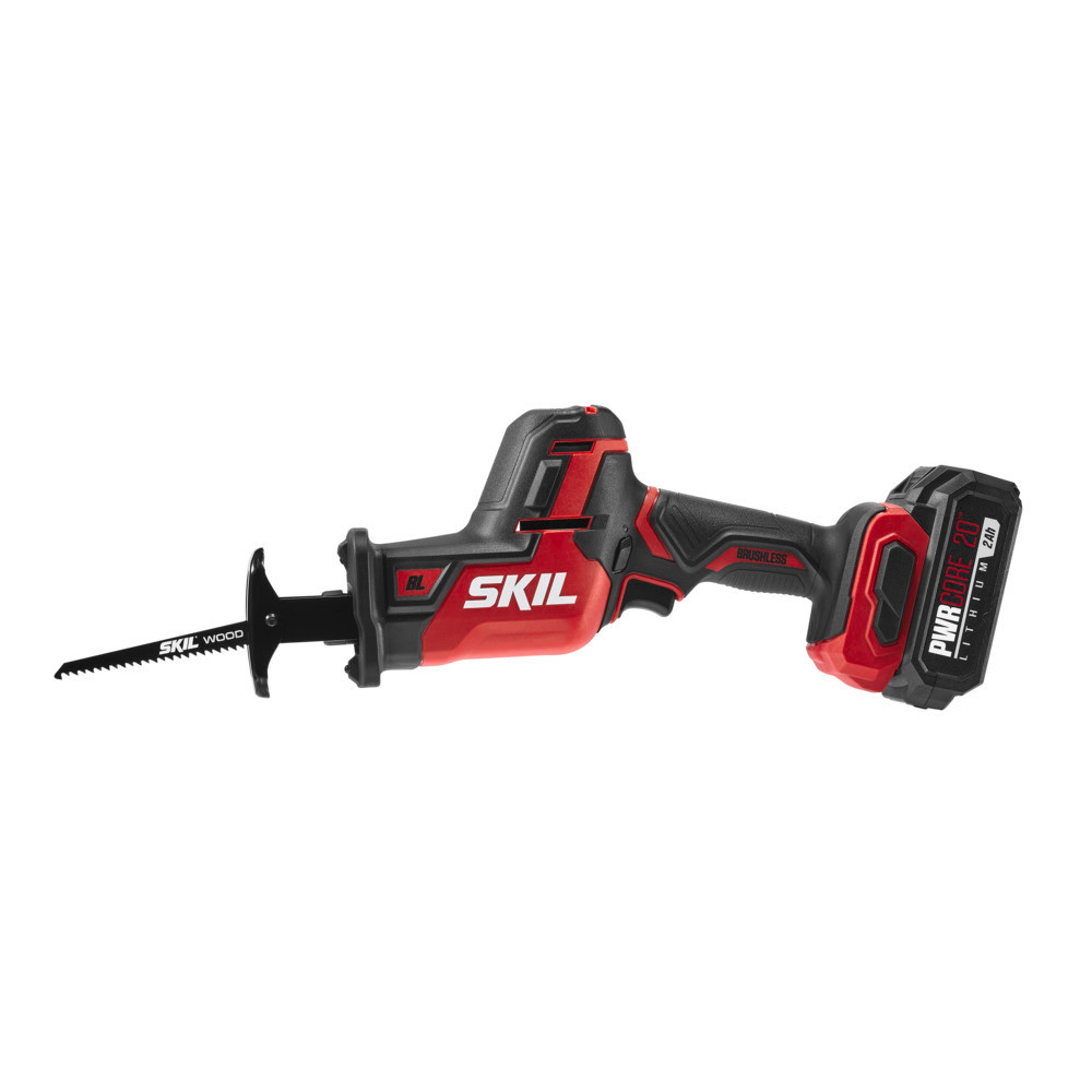 Skil PWRCORE 20 Brushless 20V Compact Reciprocating Saw Kit ;