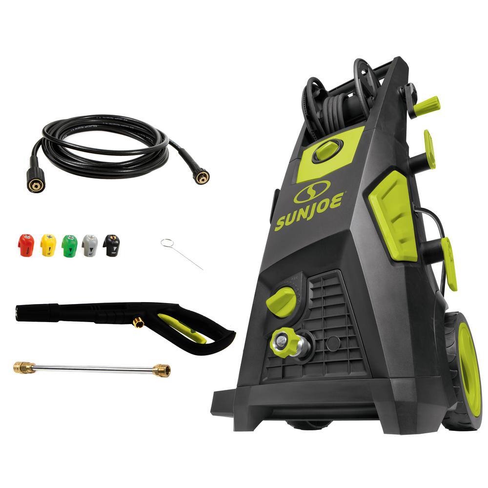 Sun Joe 2000 PSI 1.09 GPM 13 Amp Brushless Induction Cold Water Corded Electric Pressure Washer with Hose Reel SPX3501