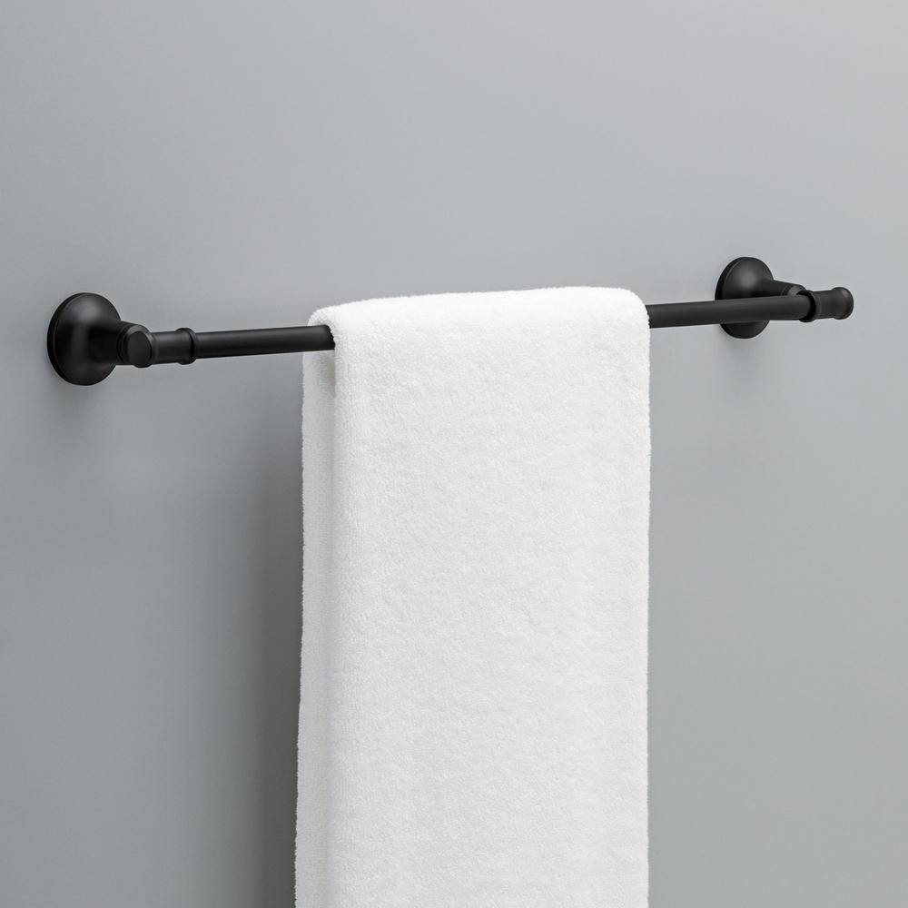 Delta Chamberlain 24 in. Towel Bar in Matte Black CML24-MB