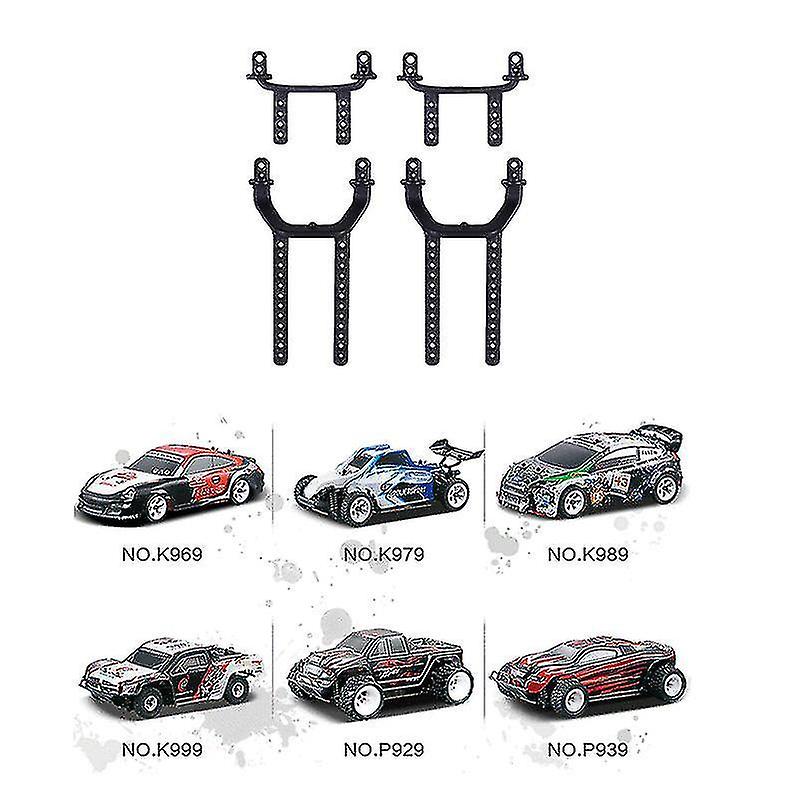 4pcs K989-50 K989-51 Front and Rear Car Shell Column For K969 K979 K989 K999 P929 P939 1/28 Rc Car Pa