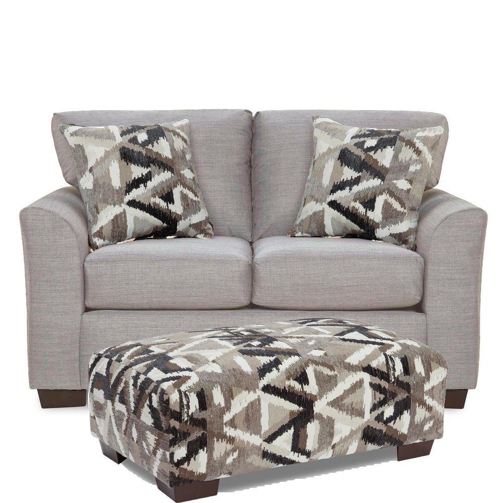 SofaTrendz Josie Loveseat Ottoman Set